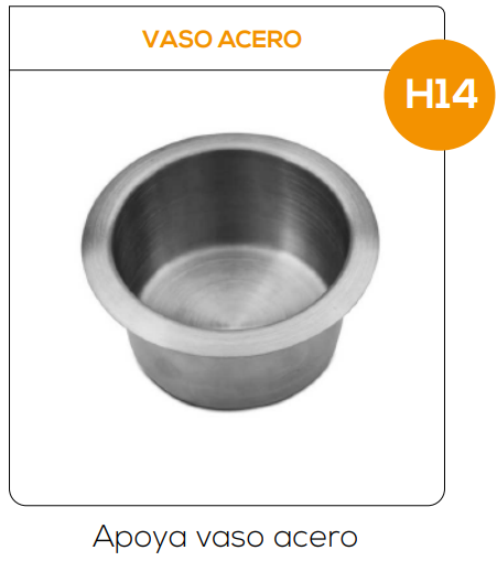 Vaso Acero - Apoya vaso acero